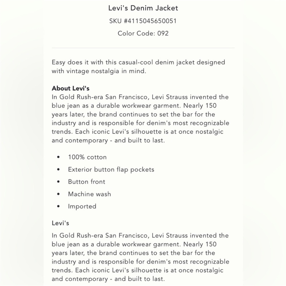 Levi’s Denim Jacket - image 6